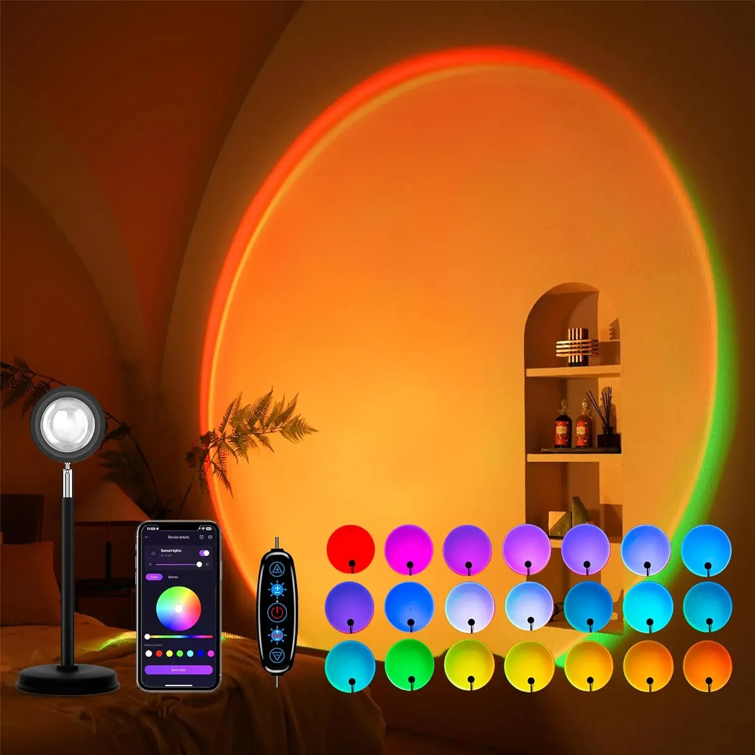 JIMEI Sunset Lamp Projector